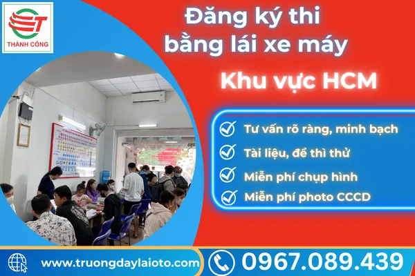 đăng ký thi bằng xe máy ở đâu