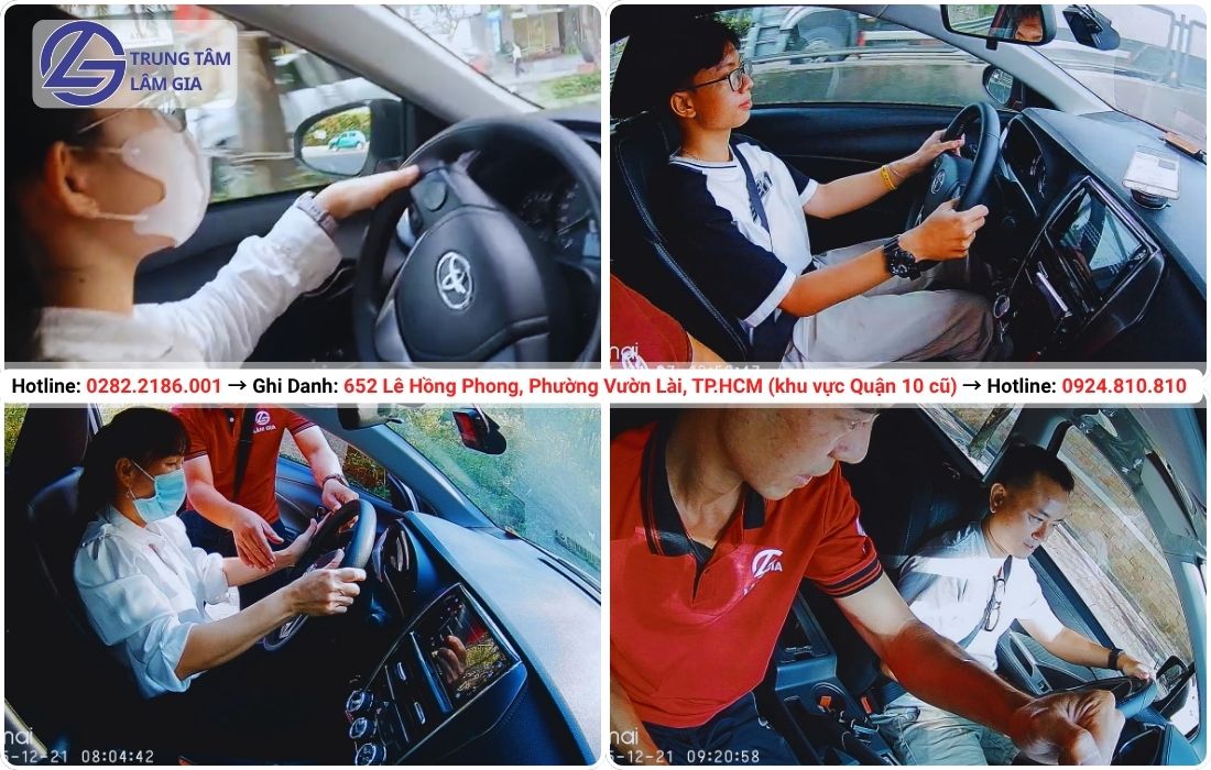 thuê xe tập lái tại trường dạy lái ô tô Lâm Gia - chỉ từ 300k/giờ