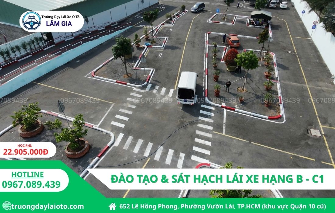 học bằng lái tải c1 tải tphcm trường dạy lái ô tô Lâm Gia học phí 22.905.000đ