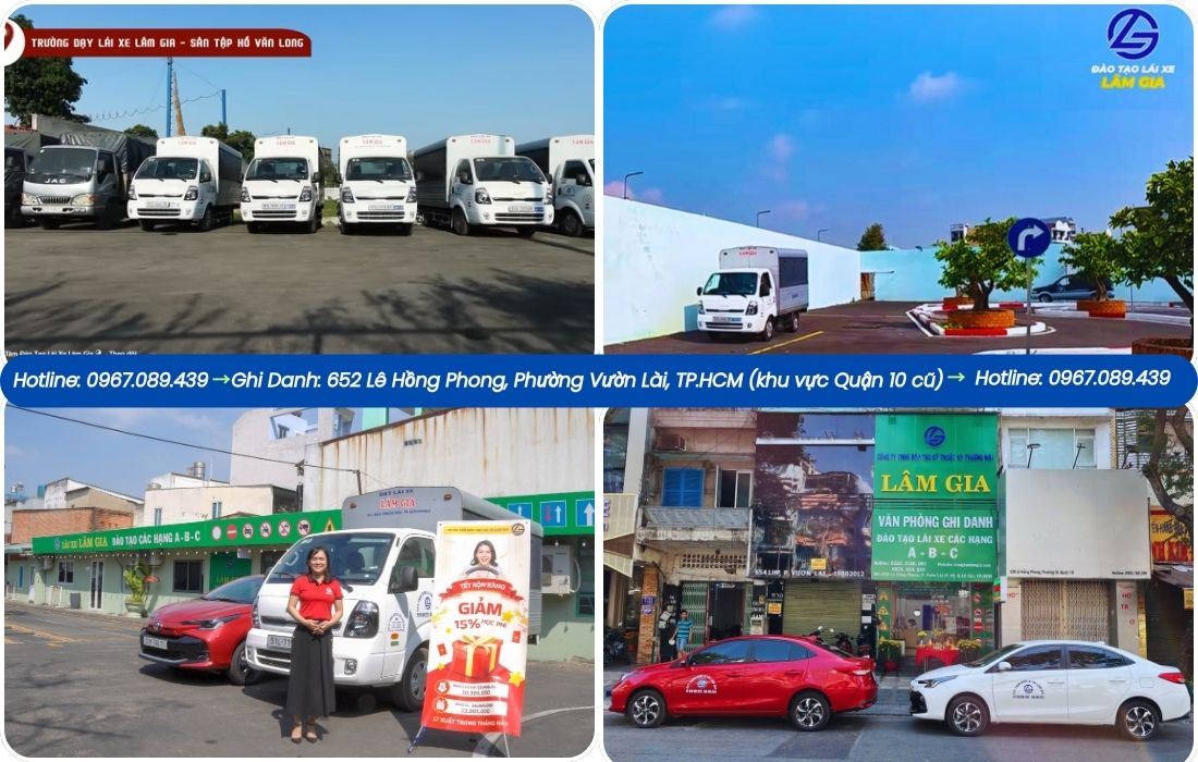 học lái xe tải c1 tại trường dạy lái ô tô lâm gia với học phí 22.905.000đ