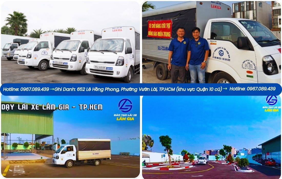 học lái xe tải C1 tại Bình Tân - trường dạy lái ô tô Lâm Gia với học phí 22.905.000đ